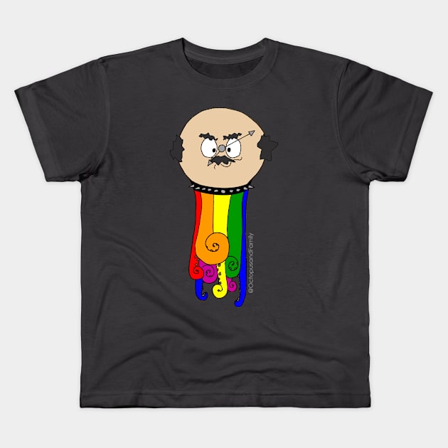 Daddy Clocktopus Kids T-Shirt by Annabelle Lee Designs